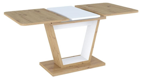 Стіл розкладний обідній Signal NIGEL Дуб Артизан/Білий-2