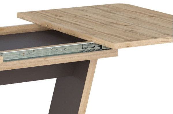 Стіл розкладний обідній Signal NIGEL Дуб Вотан/Коричневий-4