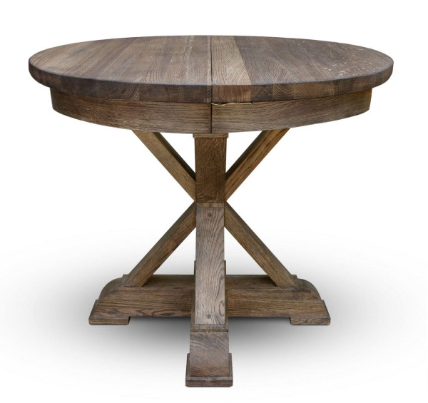 Розкладний обідній стіл Skandinave RONDO-GRANDE Дуб-1