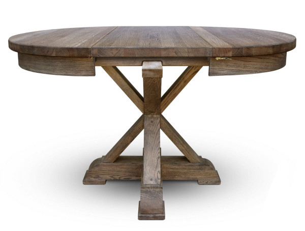 Розкладний обідній стіл Skandinave RONDO-GRANDE Дуб-3