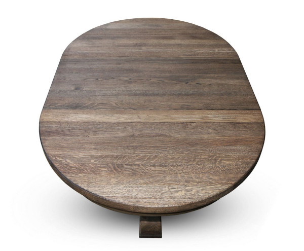 Розкладний обідній стіл Skandinave RONDO-GRANDE Дуб-5