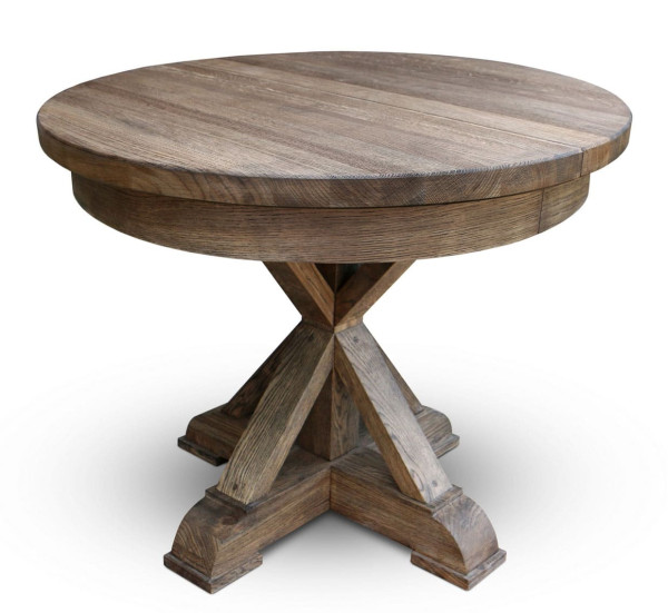 Розкладний обідній стіл Skandinave RONDO-GRANDE Дуб-0