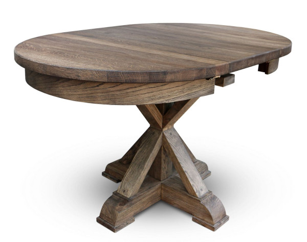 Розкладний обідній стіл Skandinave RONDO-GRANDE Дуб-4