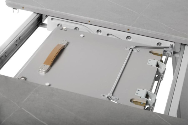 Керамический стол раскладной обеденный Vetro Mebel TM-81 Айс грей-Серый-9