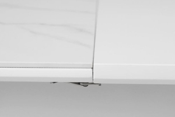 Керамічний стіл розкладний обідній Vetro Mebel TM-81 Білий мармур-9