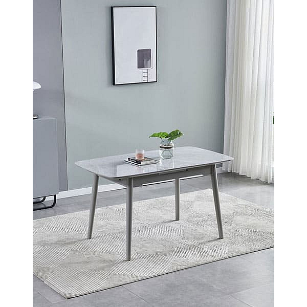 Керамический стол раскладной обеденный Vetro Mebel TM-84 Памеса грей-серый-5