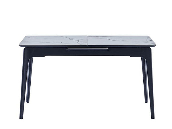 Керамический стол раскладной обеденный Vetro Mebel TM-89 Каса вайт-черный-6