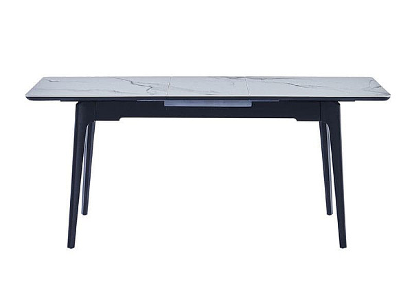 Керамический стол раскладной обеденный Vetro Mebel TM-89 Каса вайт-черный-10