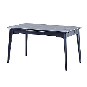 Керамический стол раскладной обеденный Vetro Mebel TM-89 Памеса грей-черный