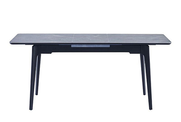 Керамічний стіл розкладний обідній Vetro Mebel TM-89 Памеса грей-чорний-3