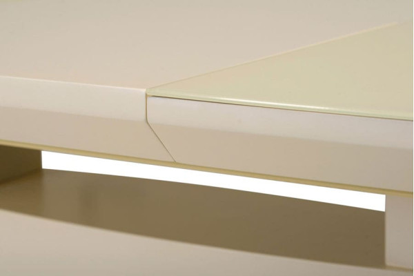 Стіл розкладний обідній Vetro Mebel TMM-50-2 Молочний-10