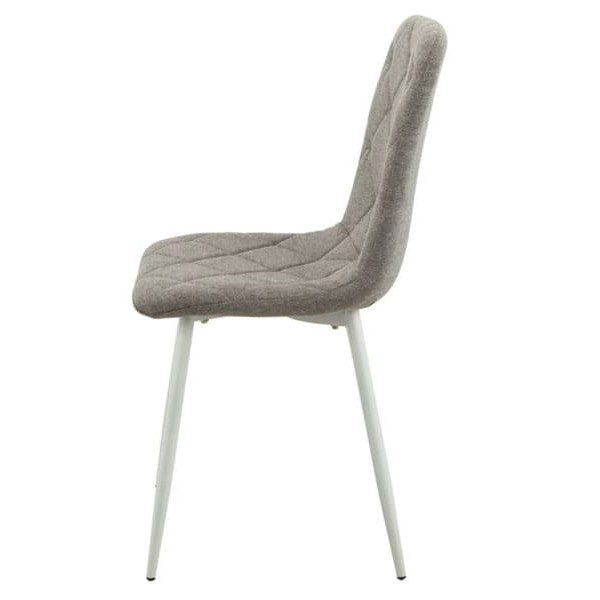 Стул Vetro Mebel N-41 Серый-белый Рогожка-2