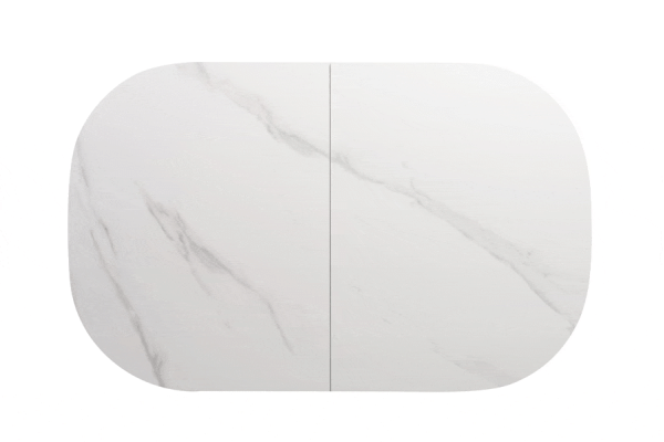 Керамический стол раскладной обеденный Vetro Mebel TML-866 Белый мрамор-13