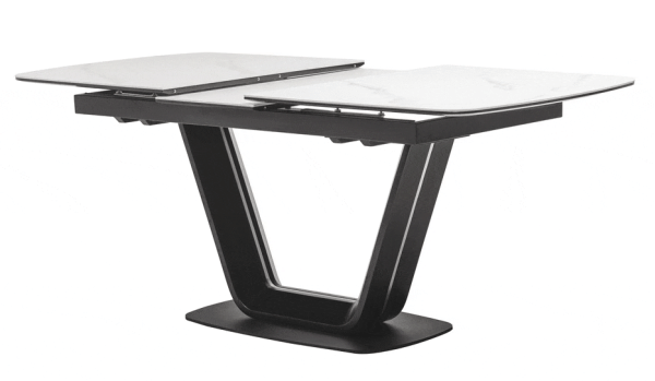 Керамический стол раскладной обеденный Vetro Mebel TML-870 Белый мрамор-4