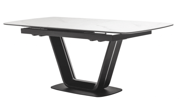 Керамический стол раскладной обеденный Vetro Mebel TML-870 Белый мрамор-5