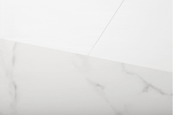 Раскладной обеденный стол Vetro Mebel TML-875 Белый мрамор-8