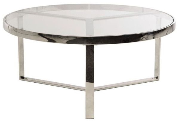Журнальний стіл Vetro Mebel CB-1 Прозорий-срібло-0