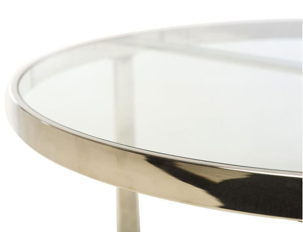 Журнальний стіл Vetro Mebel CB-1 Прозорий-срібло-5