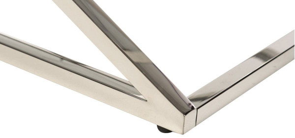 Журнальный стол Vetro Mebel CD-1 Прозрачный-серебро-6