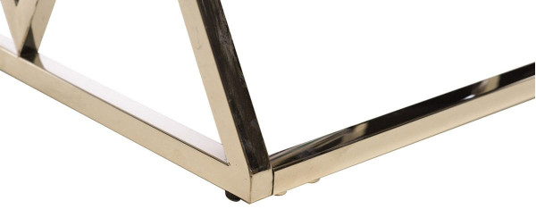 Журнальный стол Vetro Mebel CD-2 Прозрачный-серебро-4