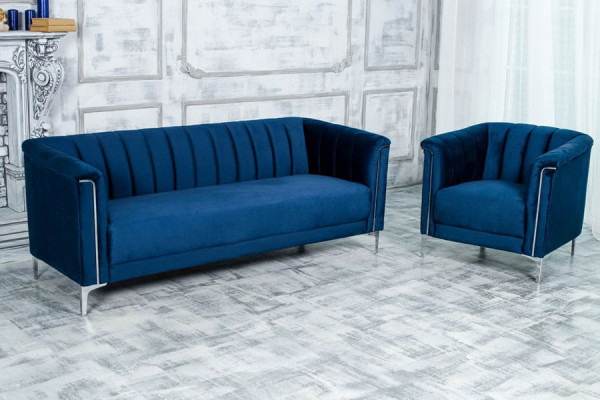 Софа Vetro Mebel Джованни Индиго-серебро-4