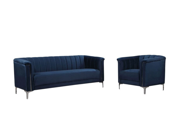 Софа Vetro Mebel Джованни Индиго-серебро-2