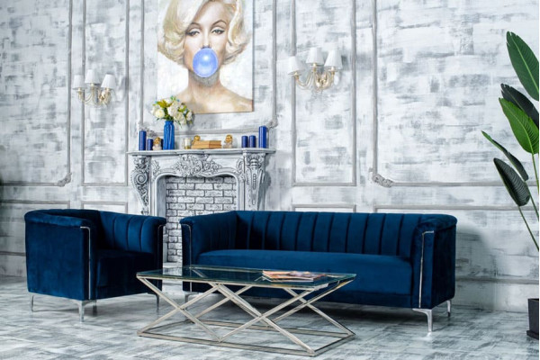 Софа Vetro Mebel Джованни Индиго-серебро-7