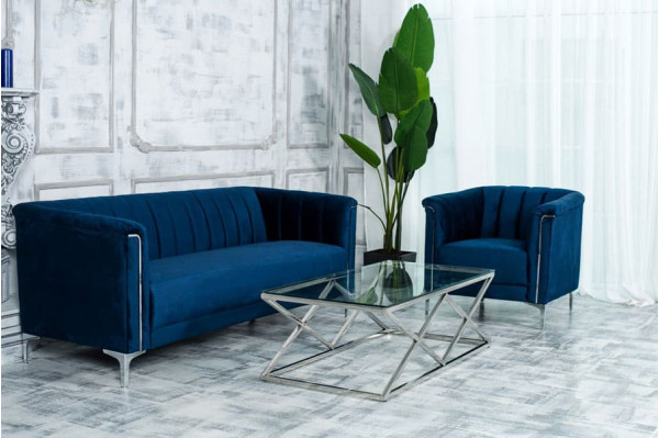 Софа Vetro Mebel Джованни Индиго-серебро-9