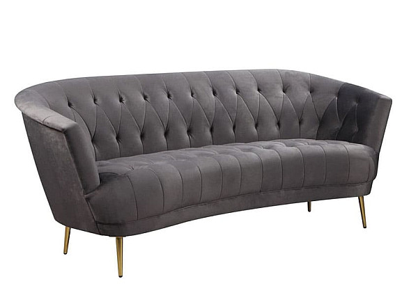 Софа Vetro Mebel Лучія Сірий-золото-0