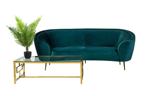 Софа Vetro Mebel Сильвія Смарагдовий-золото-8