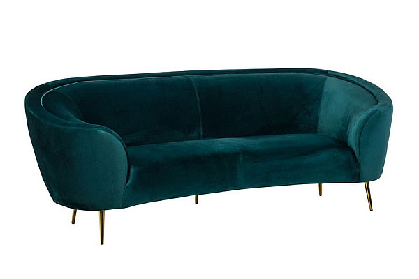 Софа Vetro Mebel Сильвія Смарагдовий-золото-0