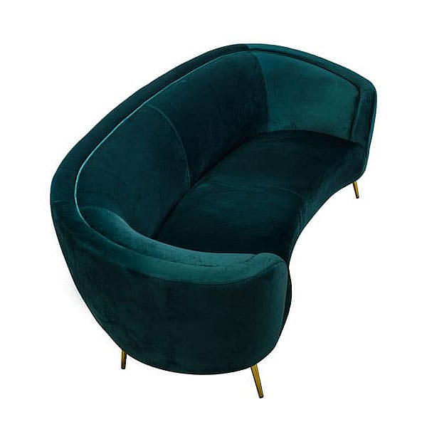 Софа Vetro Mebel Сильвія Смарагдовий-золото-2