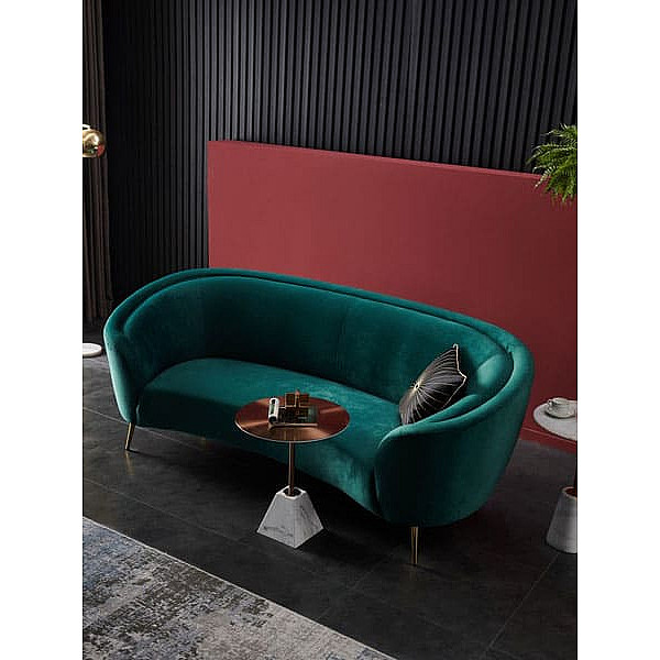Софа Vetro Mebel Сильвія Смарагдовий-золото-19