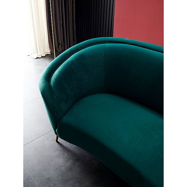 Софа Vetro Mebel Сильвія Смарагдовий-золото-25