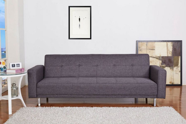 Софа раскладная Vetro Mebel Доминик Серый-серебро-5