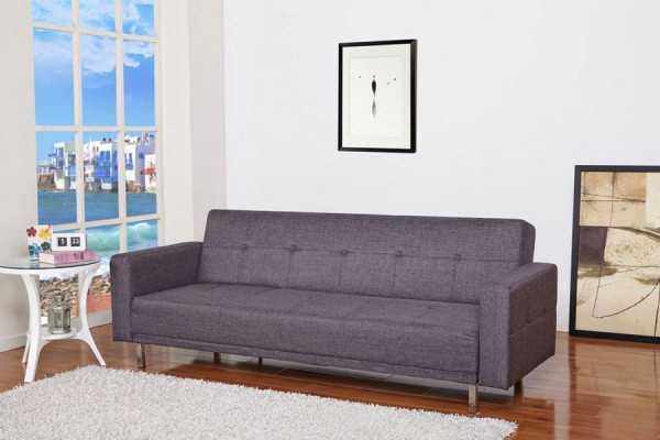 Софа раскладная Vetro Mebel Доминик Серый-серебро-6