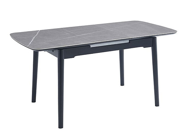 Раскладной обеденный cтол Vetro Mebel TM-76 Петра грей/черный-10