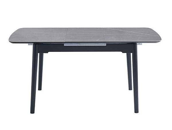 Раскладной обеденный cтол Vetro Mebel TM-76 Петра грей/черный-9
