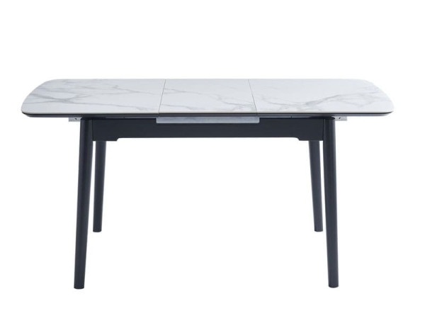 Раскладной обеденный cтол Vetro Mebel TM-76 Вайт клауд-черный-4