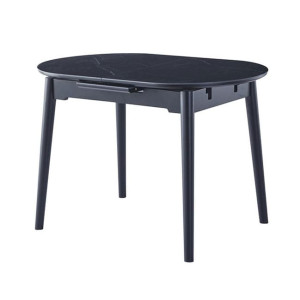 Керамический стол раскладной обеденный Vetro Mebel TM-85 Черный оникс