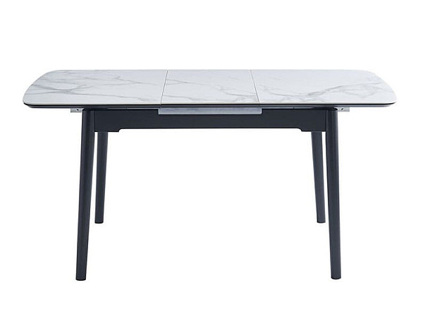 Керамічний стіл розкладний обідній Vetro Mebel TM-87 Білий мармур-4