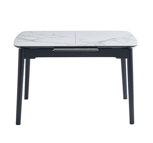 Керамічний стіл розкладний обідній Vetro Mebel TM-87 Білий мармур-1