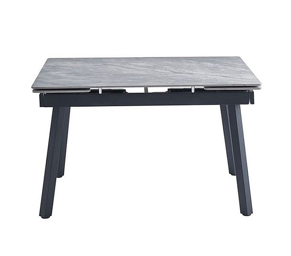 Керамічний стіл розкладний обідній Vetro Mebel TM-88-1 Ребекка грей-чорний-1