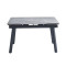 Керамический стол раскладной обеденный Vetro Mebel TM-88-1 Ребекка грей-черный-1-thumb