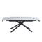 Керамический стол раскладной обеденный Vetro Mebel TML-819-1 Вайт клауд-черный-3-thumb