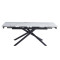 Керамический стол раскладной обеденный Vetro Mebel TML-819-1 Вайт клауд-черный-4-thumb
