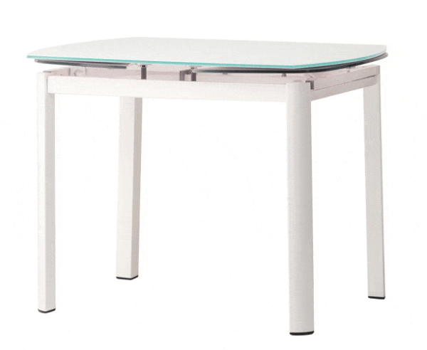 Стіл розкладний обідній Vetro Mebel T-600-2 Білий-0