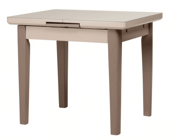 Стіл розкладний обідній Vetro Mebel TM-79 Матовий Капучіно-латте-0