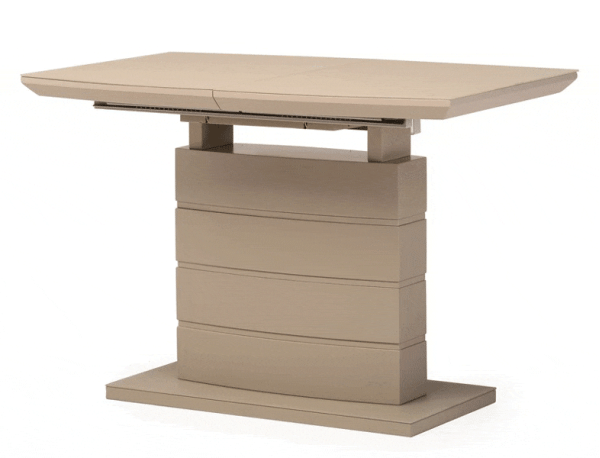 Стол раскладной обеденный Vetro Mebel TMM-50-2 Матовый Капучино-0