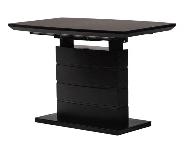 Стіл розкладний обідній Vetro Mebel TMM-50-2 Матовий чорний-0